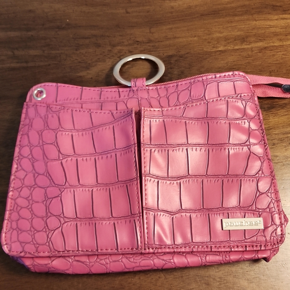 Sangria Croco Mod By Pouchee Purse Organizer